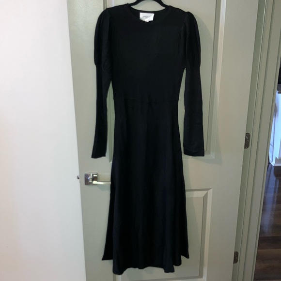 NWOT Pomander Place Black Brielle Sweater Dress Sz S - Picture 4 of 10